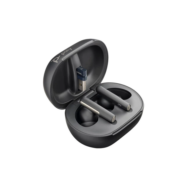Наушники Poly Voyager Free 60+ Earbuds + BT700A + TSCHC Black (7Y8G3AA) - Фото 7 Наушники Poly Voyager Free 60+ Earbuds + BT700A + TSCHC Black (7Y8G3AA) - изображение 7