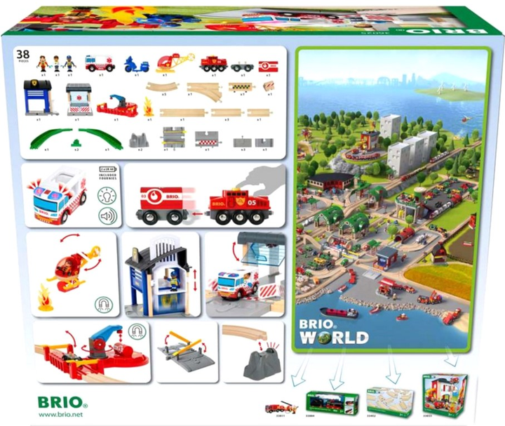 Zestaw do zabawy Brio World Rescue Team Train (7312350360257) - obraz 2