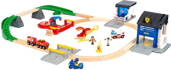 Ігровий набір Brio World Rescue Team Train (7312350360257) - зображення 3