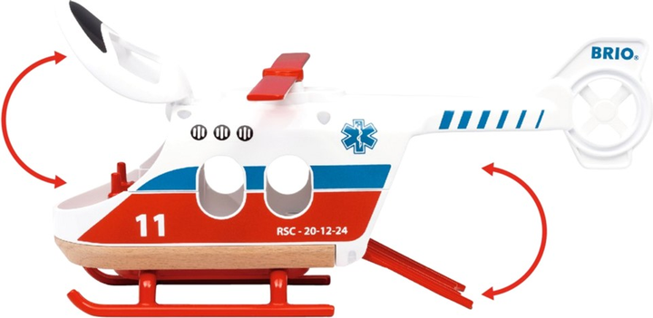 Zestaw ratunkowy Brio World Rescue Helicopter (7312350360226) - obraz 6