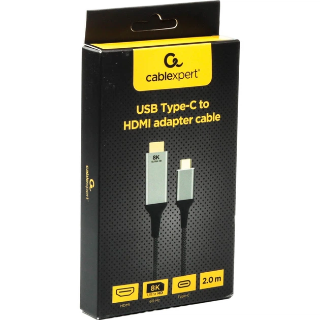 Кабель мультимедійний USB-C to HDMI M 2.0m 8K60Hz - Фото 2 Кабель мультимедійний USB-C to HDMI M 2.0m 8K60Hz - зображення 2