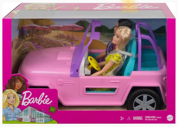 Набір ляльок Barbie and Friend Vehicle (0887961928051) - зображення 1