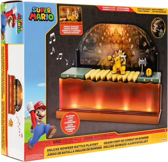 Ігровий набір Jakks Super Mario Deluxe Bowser Battle (0192995418608) - зображення 3