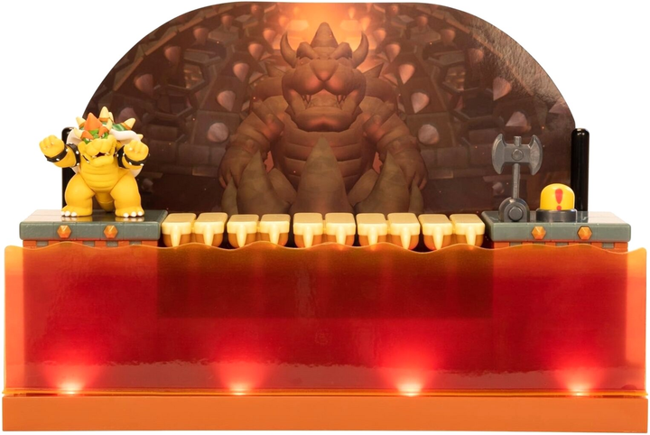 Ігровий набір Jakks Super Mario Deluxe Bowser Battle (0192995418608) - зображення 5