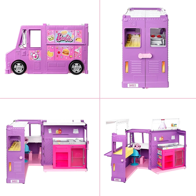 Zestaw do zabawy Mattel Barbie You Can Be Anything Fresh & Fun Food Truck (0887961862898) - obraz 2