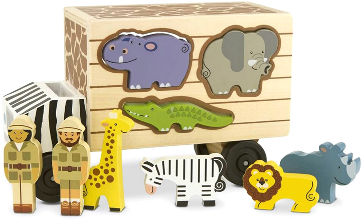 Zestaw figurek do zabawy Melissa Doug Safari Animal Rescue Truck (0000772151801) - obraz 1