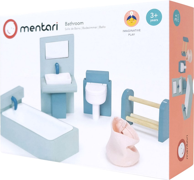 Меблі для лялькового будинку Mentari Bathroom (0191856076247) - зображення 1