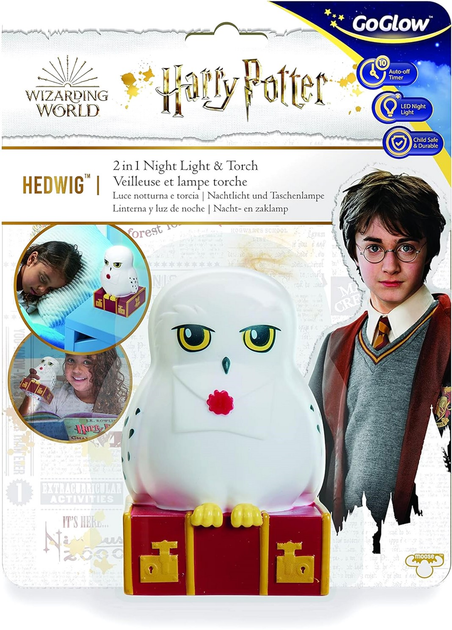 Latarka Moose Harry Potter Hedwig GoGlow 2 in 1 Night Light & Torch (0630996143414) - obraz 1