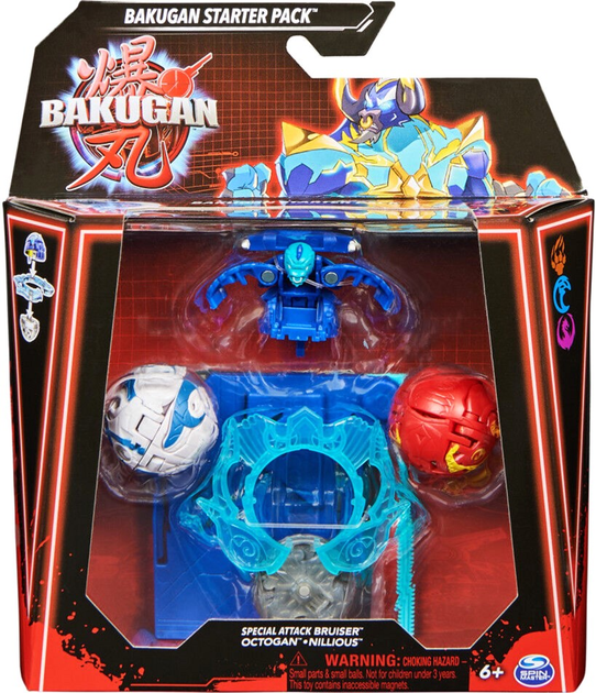 Zestaw do zabawy Spin Master Bakugan Special Attack Bruiser Octogan And Nillious (0778988465639) - obraz 1