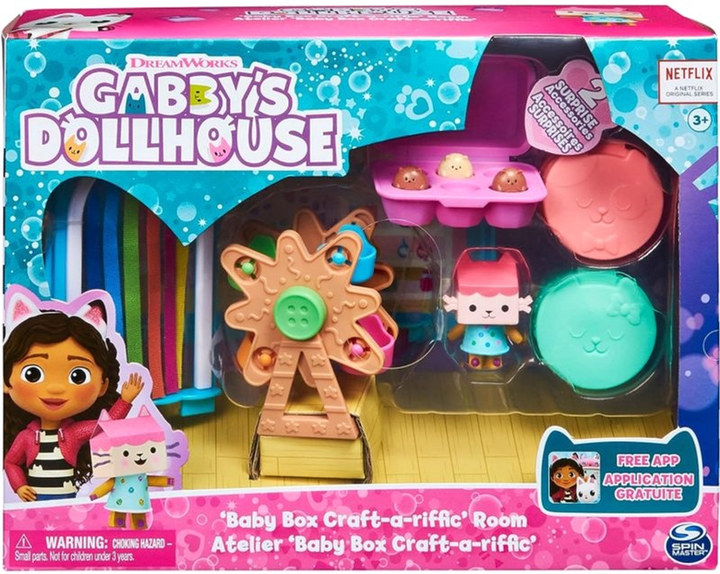 Ігровий набір Spin Master Gabby's Dollhouse Baby Box Craft-a-riffic Room (0778988452714) - зображення 1