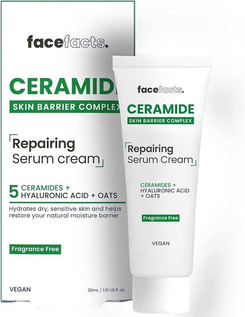 Сироватка для обличчя Face Facts Ceramide Repairing Serum Cream 30 мл (5031413928631) - зображення 1