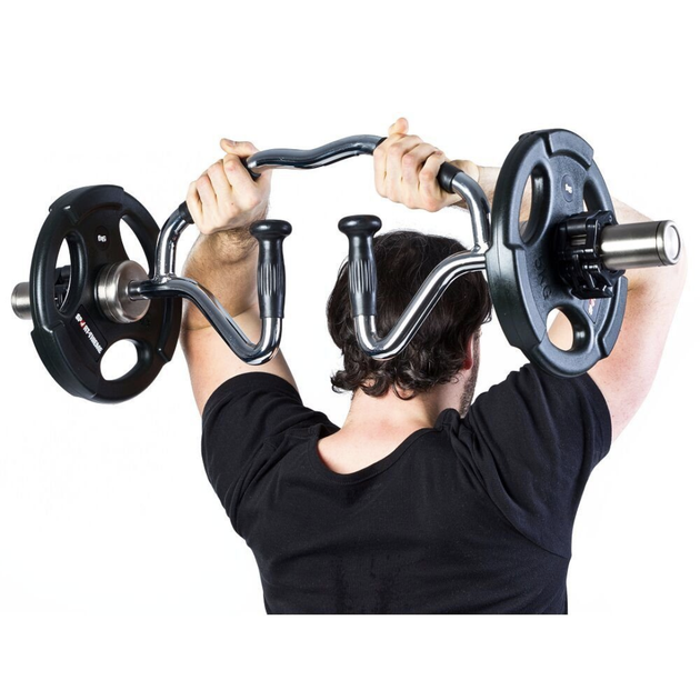 Гриф олимпийский Bi-Tri-Trap York Fitness 86см (50мм) с резиновыми рукоятками - Фото 4 Гриф олимпийский Bi-Tri-Trap York Fitness 86см (50мм) с резиновыми рукоятками - изображение 4