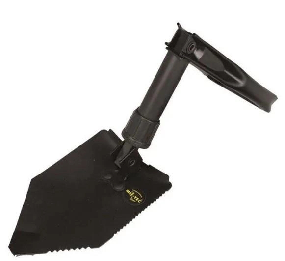 Складна саперна лопата армійська Mil-Tec black 15522000 - зображення 1