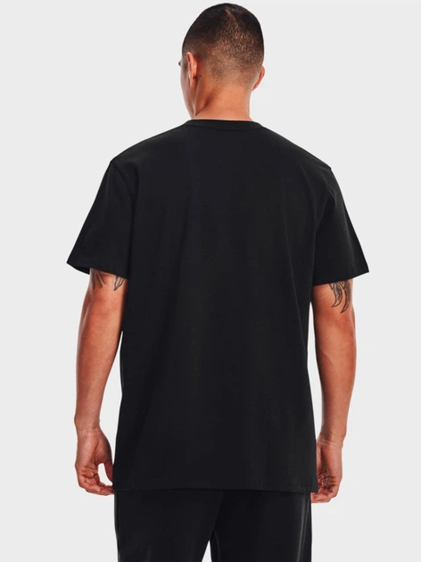 Футболка мужская Under Armour Ua M Logo Emb Heavyweight Ss 1373997-001 XL Черная (195253791642) - изображение 2