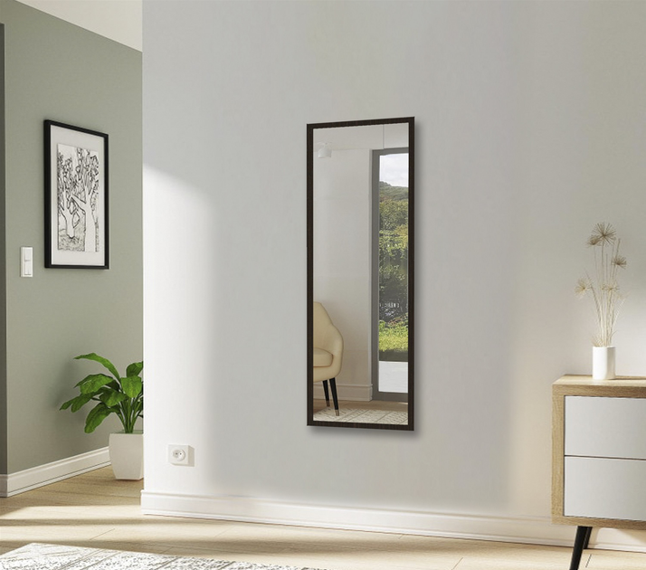 Дзеркало настінне Mirror Trade 120x40 см у пластиковій рамі венге (ROZ6400091215) - зображення 4