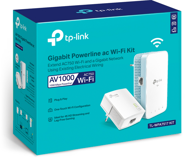 PowerLine - adapter TP-Link TL-WPA7517 KIT 2 szt (6935364052584) - obraz 3