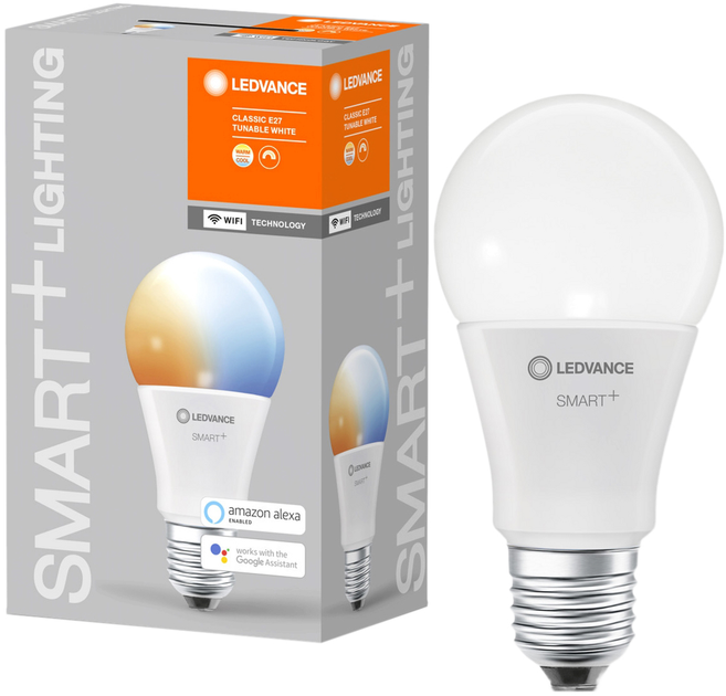 Світлодіодна лампа LEDVANCE CLASSIC A60 SMART+ TW 9 W E27 (4058075485372) - зображення 1