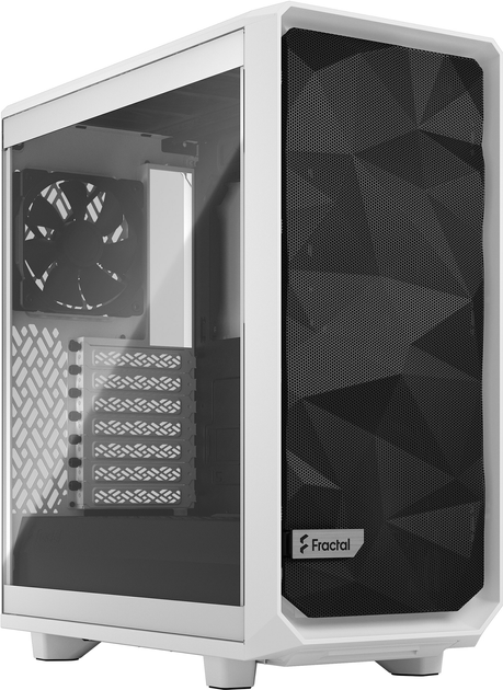 Obudowa Fractal Design Meshify 2 Compact Clear Tempered Glass White (FD-C-MES2C-05) - obraz 1