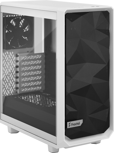 Корпус Fractal Design Meshify 2 Compact Clear Tempered Glass White (FD-C-MES2C-05) - зображення 3