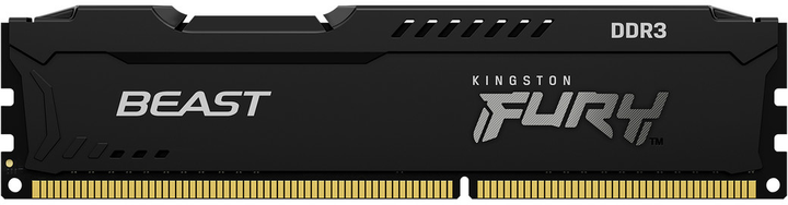 Оперативна пам'ять Kingston Fury DDR3-1866 8192 MB PC3-14900 Beast Black (KF318C10BB/8) - зображення 1