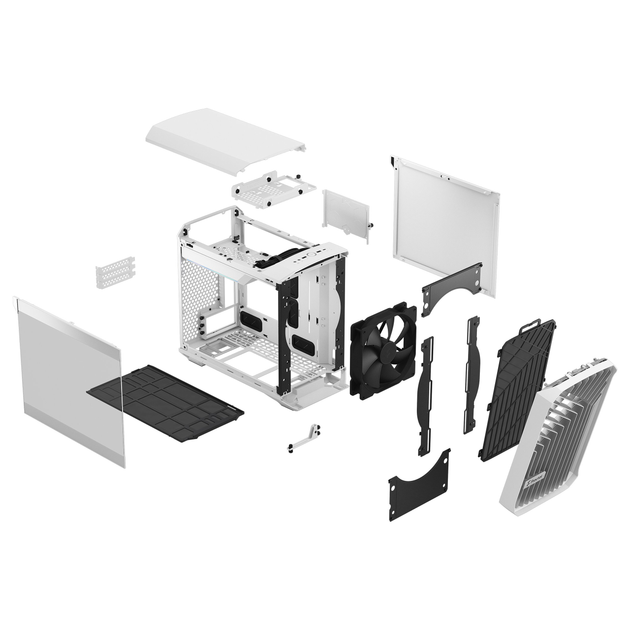 Obudowa Fractal Design Torrent Nano White TG Clear Tint (FD-C-TOR1N-03) - obraz 6