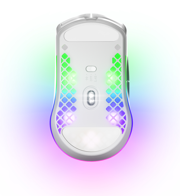 Mysz SteelSeries Aerox 3 Wireless Snow (5707119043298) - obraz 3