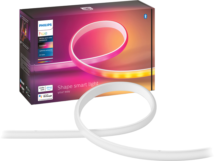 Світлодіодна стрічка розумна Philips Hue Gradient 0.5W 2000K-6500K RGB 2 м (8719514339965) - зображення 1