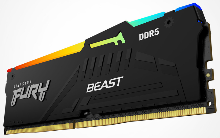 Pamięć Kingston FURY DDR5-5600 32768MB PC5-44800 (Kit of 2x16384) Beast RGB AM5 Black (KF556C36BBEAK2-32) - obraz 5