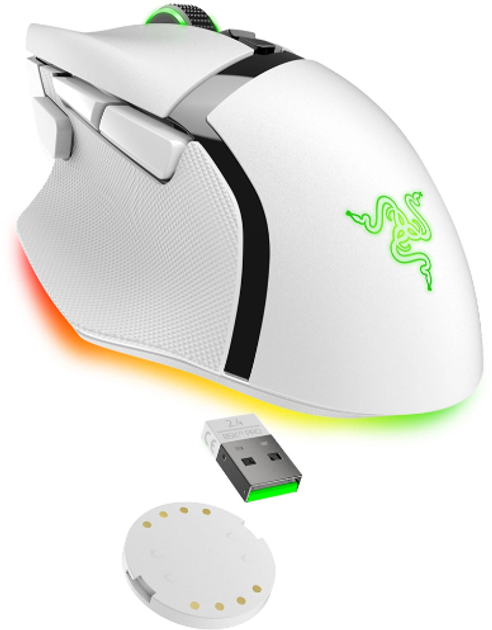 Mysz Razer Basilisk V3 Pro Wireless White (RZ01-04620200-R3G1) - obraz 2