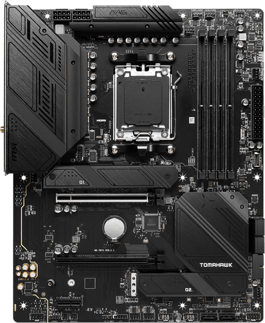 Материнська плата MSI MAG B650 TOMAHAWK WIFI (sAM5, AMD B650, PCI-Ex16) (MAG B660 TOMAHAWK WIFI) - зображення 1
