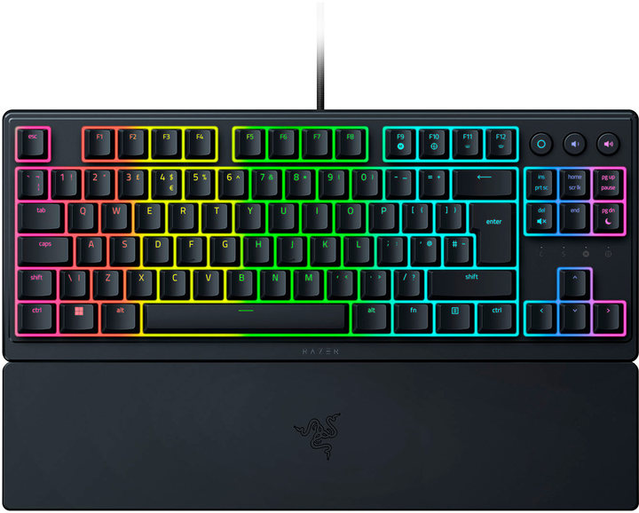 Klawiatura przewodowa Razer Ornata V3 TKL Tenkeyless Mecha-Membrane Switch USB Black (RZ03-04880100-R3M1) - obraz 1