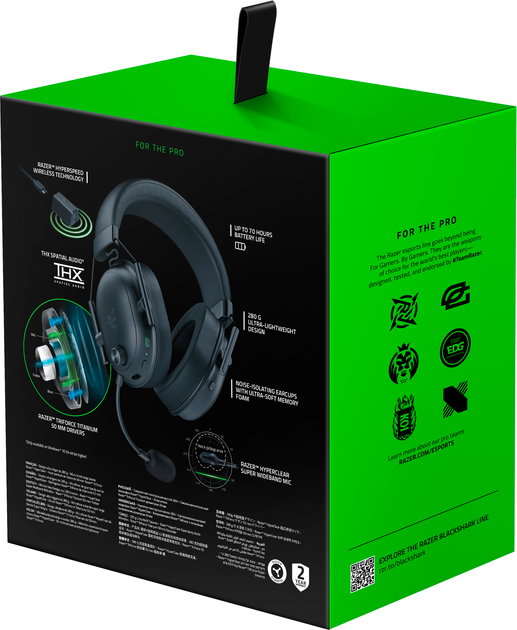 Навушники Razer Blackshark V2 HyperSpeed Wireless Black (RZ04-04960100-R3M1) - зображення 10