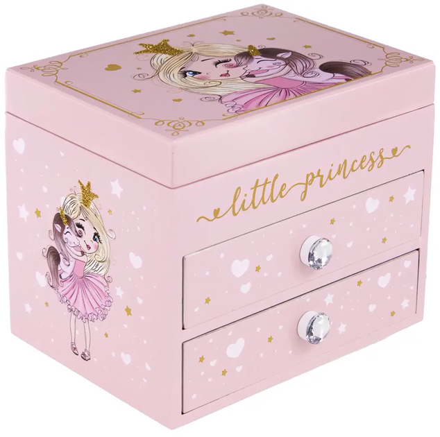 Pudełko na biżuterię Tinka Princess Różowe (7036578039046) - obraz 1