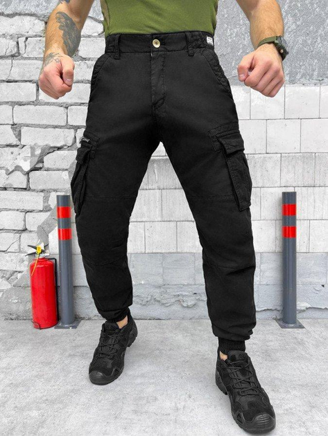 Зимові чорні штани Loshan Угорщина манжет 34 - зображення 2