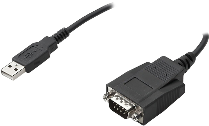Adapter HP USB Type-A - RS-232 Black (888793331507) - obraz 2