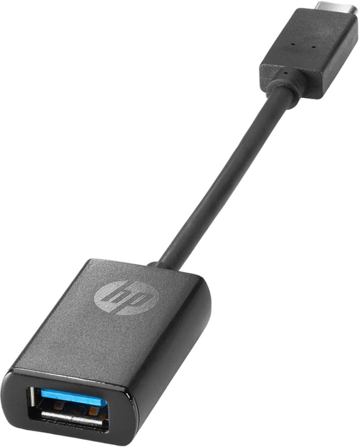 Adapter HP USB Type-A - USB Type-C Black (889296960027) - obraz 1