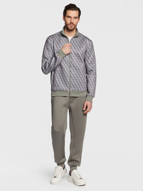 Bluza męska rozpinana streetwear z kołnierzykiem Guess Z3RQ22JR06W-P7EG XL Szara (7621701003997) - obraz 3