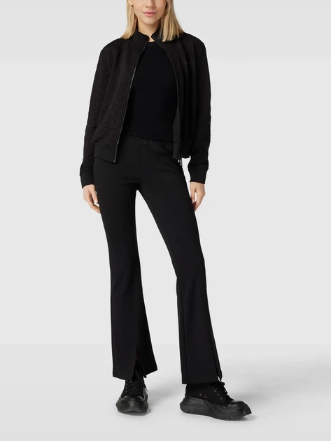 Bluza damska rozpinana streetwear Guess V3RQ02KBIN0-P9OG XS Czarna (7619342753937) - obraz 3