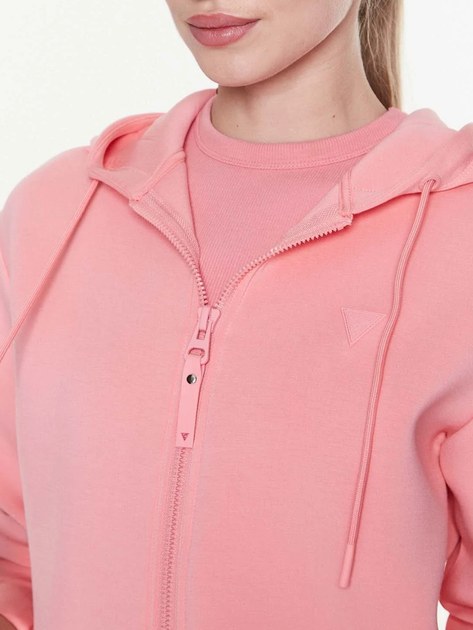 Спортивна кофта жіноча Guess V3RQ11K7UW2 M Коралова (7621701502186) - зображення 3