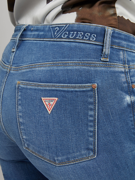 Jeansy slim fit damskie Guess W2RA58D4KJ1 26-32 Granatowe (7628067358495) - obraz 4