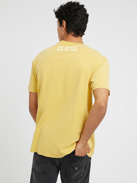 Футболка чоловіча Guess M3RI1UKBDL0-F238 M Жовта (7621701061911) - зображення 2