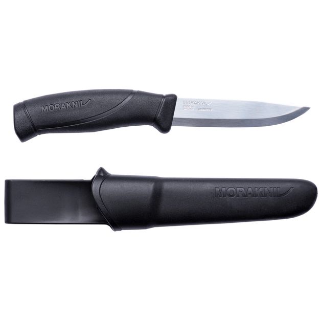 Туристический нож с чехлом Morakniv Companion (S) Black Нержавеющая сталь (12141) - изображение 1