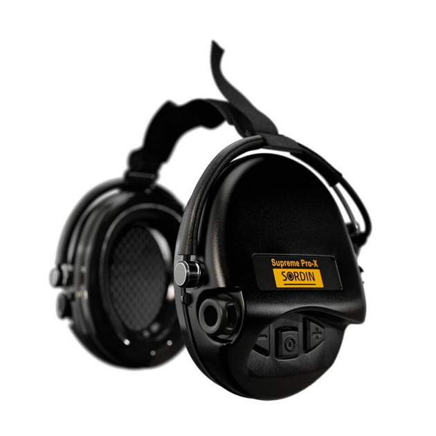 Активні захисні навушники Sordin Supreme Pro-X Neckband 76302-X-02-S із заднім тримачем під шолом (76302-X-02-S) - зображення 1