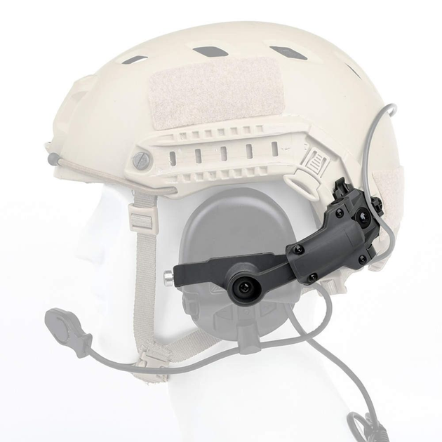 Крепление-адаптер на шлем «чебурашка» Sordin Grey для наушников MSA Sordin (SD-ACH-25G) - изображение 2