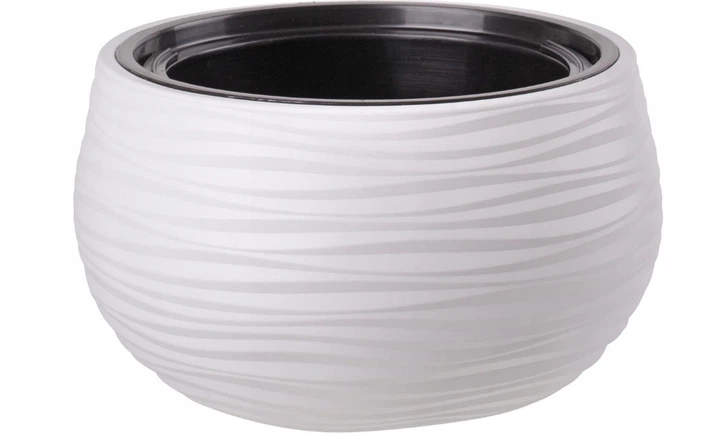 Горшок для цветов Шар Sahara Duo-30 белый Form-Plastic - Фото 1 Горшок для цветов Шар Sahara Duo-30 белый Form-Plastic - изображение 1