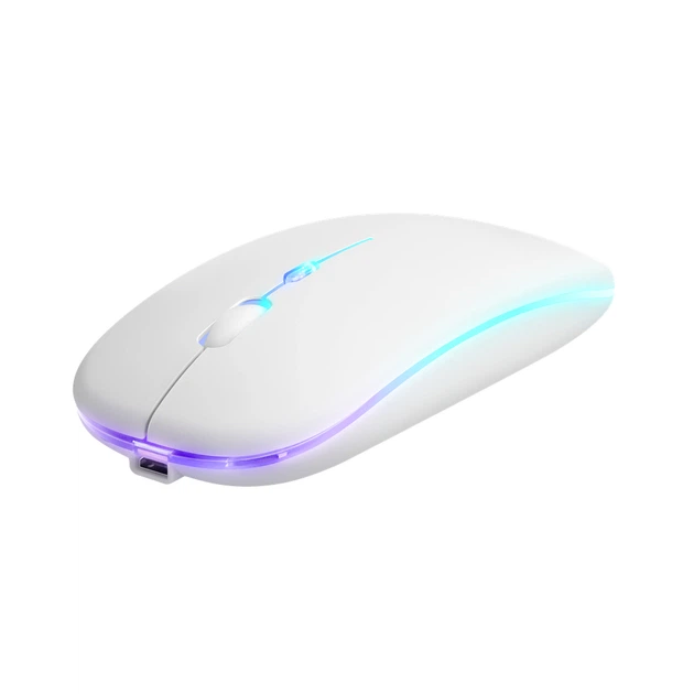Миша Defender Touch MM-997 Silent Wireless RGB White (52998) - зображення 2
