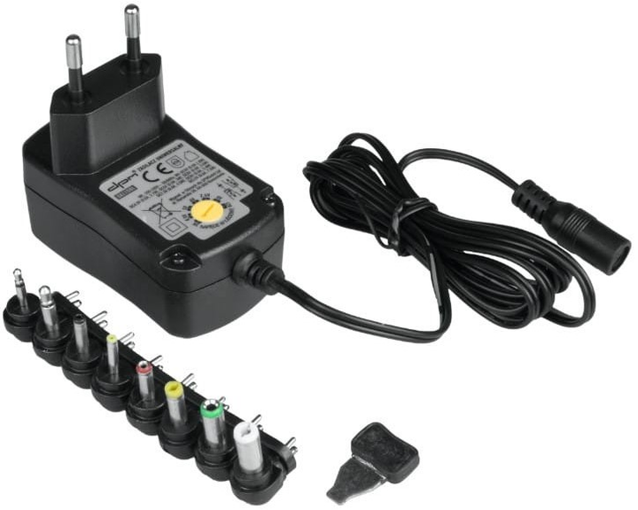 Zasilacz uniwersalny DPM Solid 24 W 2000 mA 8 końcówek (DA14DBL) - obraz 3