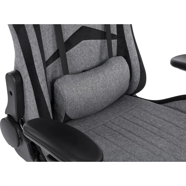 Геймерское кресло GT Racer X-2534-F Fabric Gray/Black Suede - изображение 7