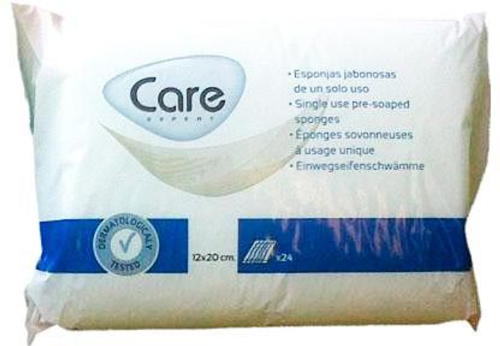 Губки для ванни Ontex Id Medical Esponjas Enjabonadas 24 шт (8437008551258) - зображення 1