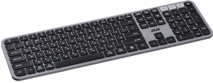 Клавіатура бездротова 2E KS240 Wireless USB/Bluetooth Grey (2E-KS240WG_UA) - зображення 6